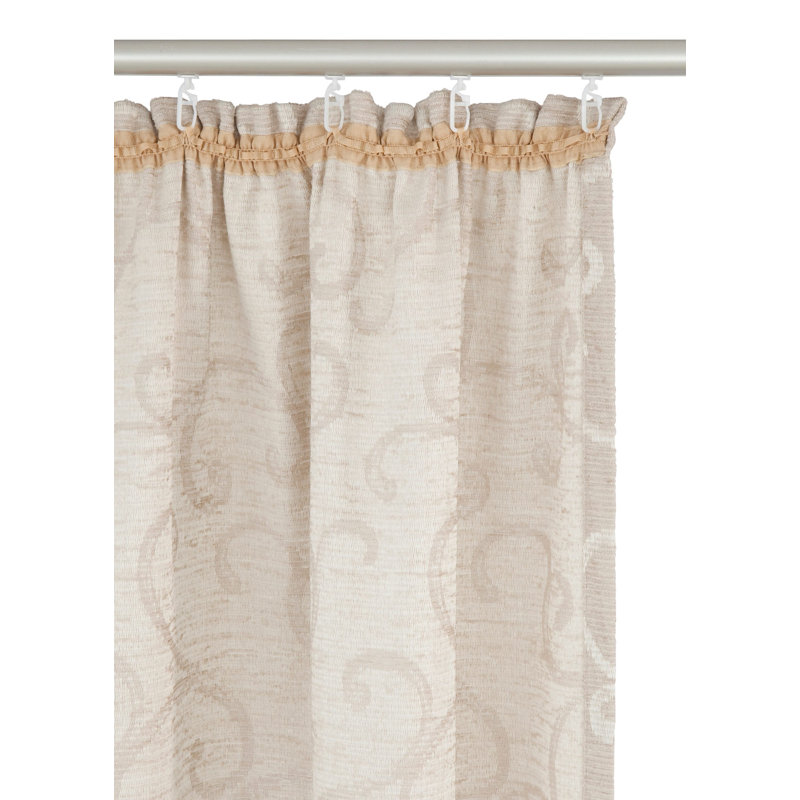 Siglerville Single Curtain Panel, opaque, Beige, 270 W x 245 D cm