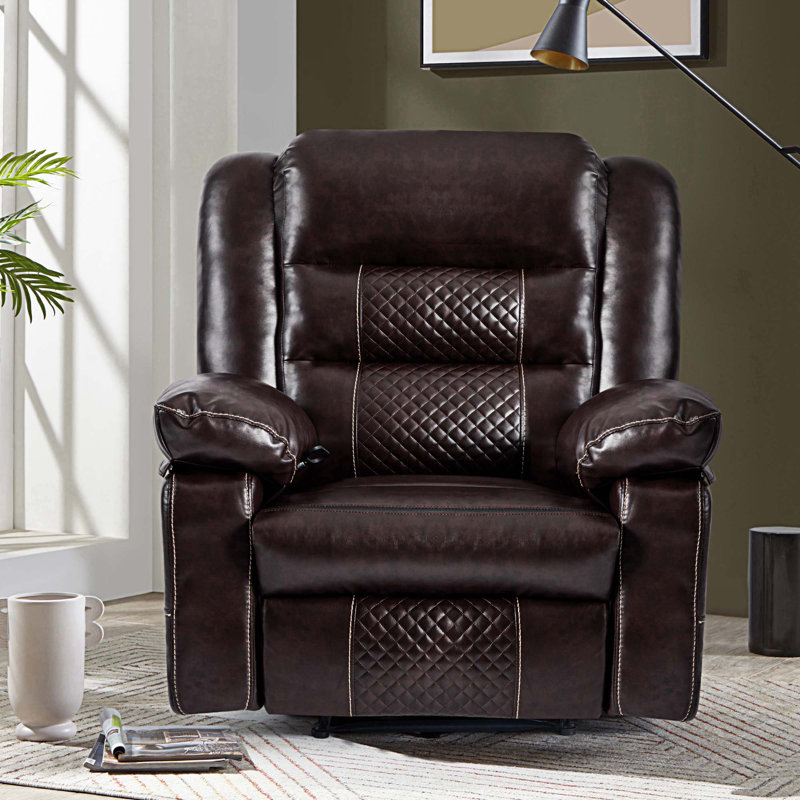 Fauteuil inclinable de massage en cuir