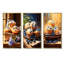 «Blue Fresh Muffin Morning - Baked Goods», ensemble de 4 reproductions d'art mural-804615954-804615957