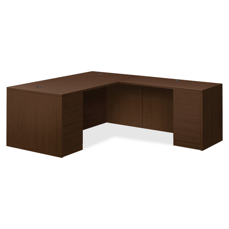 Bureau de direction avec huche 10500 Series, Acajou, H 29,5 po x l 72 po x 24 po