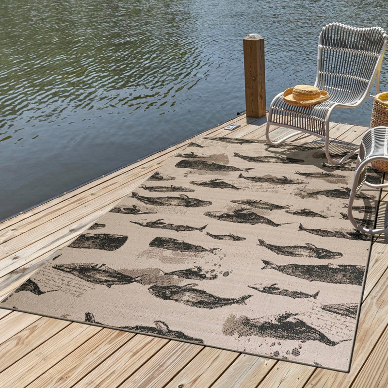 Angelys Indoor/Outdoor Area Rug, Rectangle 6'1" x 9'