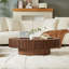 Table basse à tambour moderne de 43,7 pouces de style moderne Handcraft-1584908734