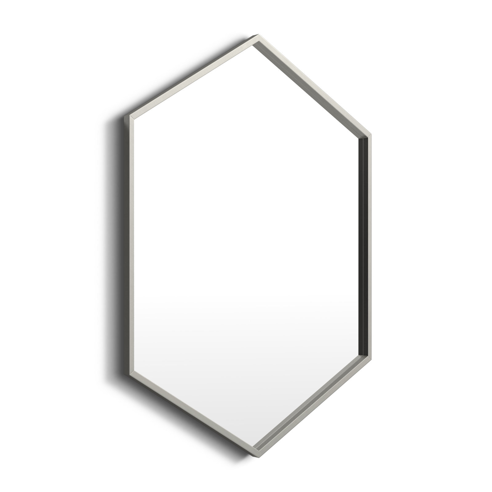 Breckler Metal Mirror, 31" x 22", Silver