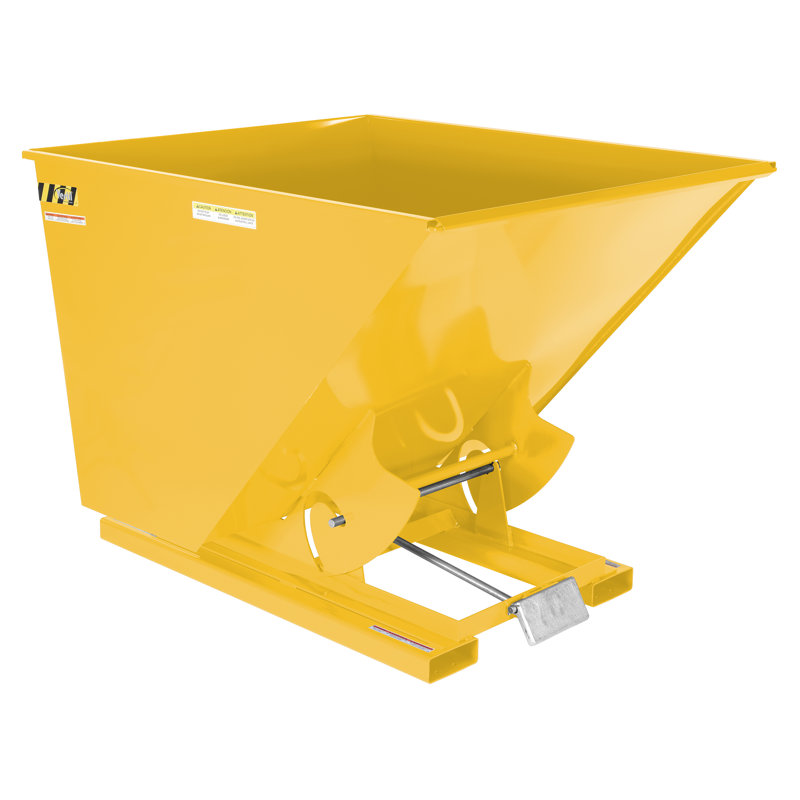 Poubelle à chargement automatique 479,31 gallons, Jaune