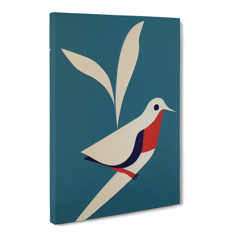 Dove Bird Minimalism - Wrapped Canvas, 60cm H x 40cm W x 3cm D