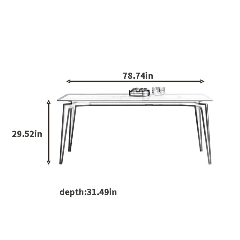 Embrecht, H 29,52 po x L 78,74 po x l 31,49 po