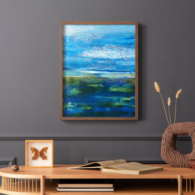 Island Groove Framed Print - Solid Wood
