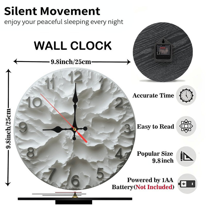 Horloge murale moderne blanche