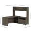 Bureau en forme de L réversible avec huche à tablette simple 72 W Opérle-1324798165