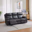 Ryansh 4 Seater Faux Leather Electric Reclining Sofa
