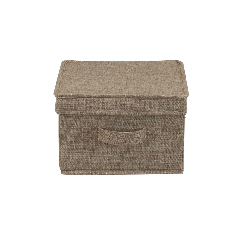 Jumbo Storage Box, 6" H x 10" W x 11" D, Latte