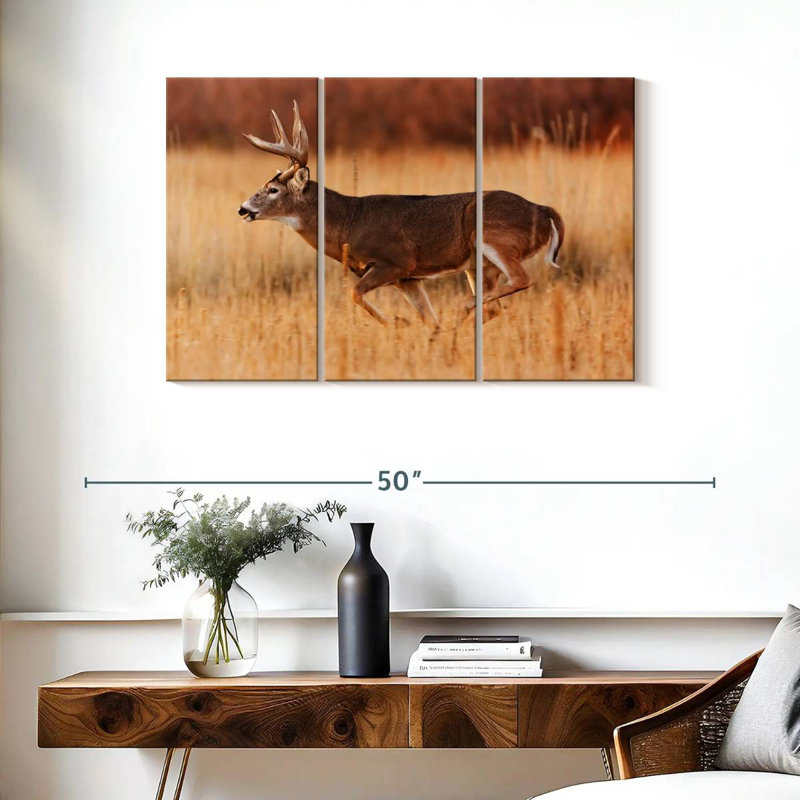 Brampt Running Buck, 24" H x 38" W