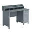 Bureau classique avec rangement, gris