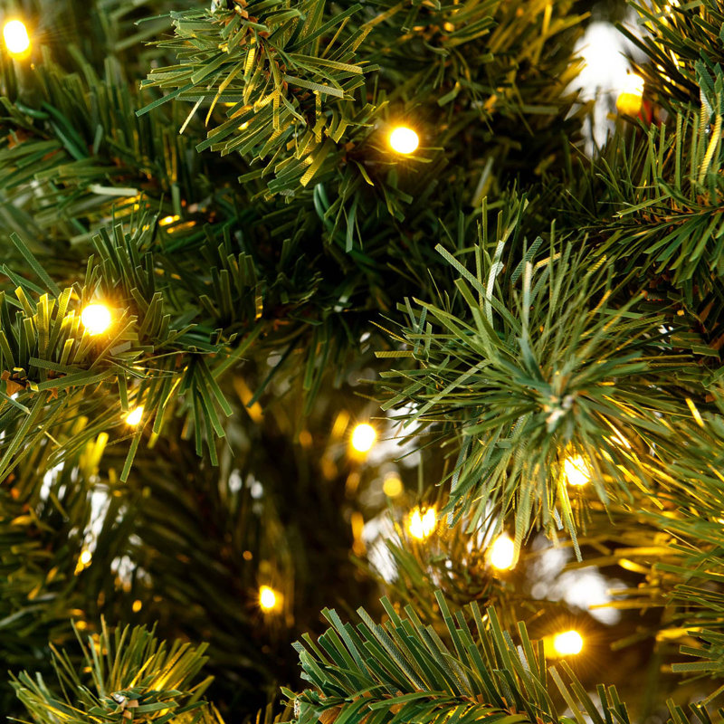 Arbre de Noël vert avec lumières, 6 pi