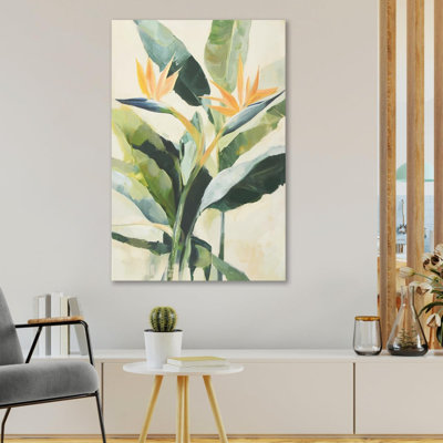 "Green Leaf", plante tropicale non encadrée, 24 po x 36 po