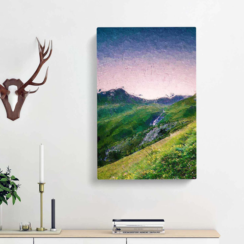 High Alpine Road in Austria - Wrapped Canvas Painting Print, 76cm H x 50cm W x 3cm D