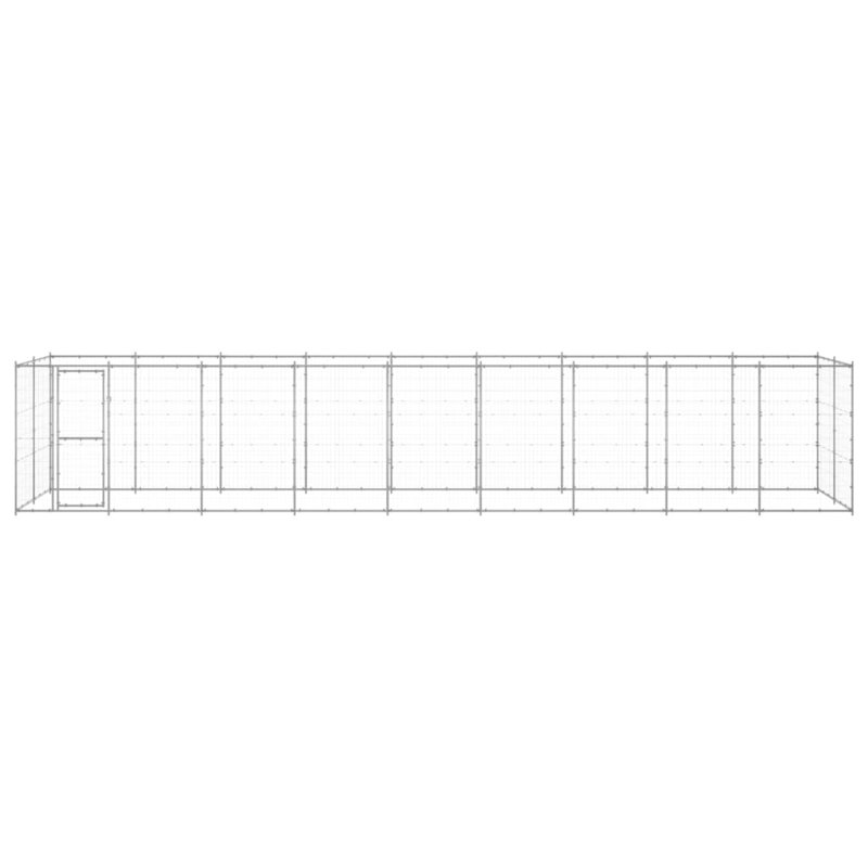 Sullivan Steel Kennel With Door, 180cm H x 990cm W x 220cm D
