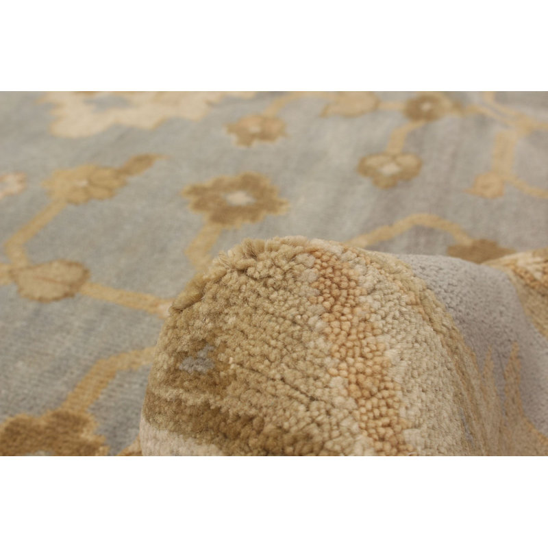 Tapis de bois one-of-kind-noué la 2010 one kargahi brun/crème/bleu ciel 8 pi 2 po x 10 pi zone de laine 2 po Inglesbatch