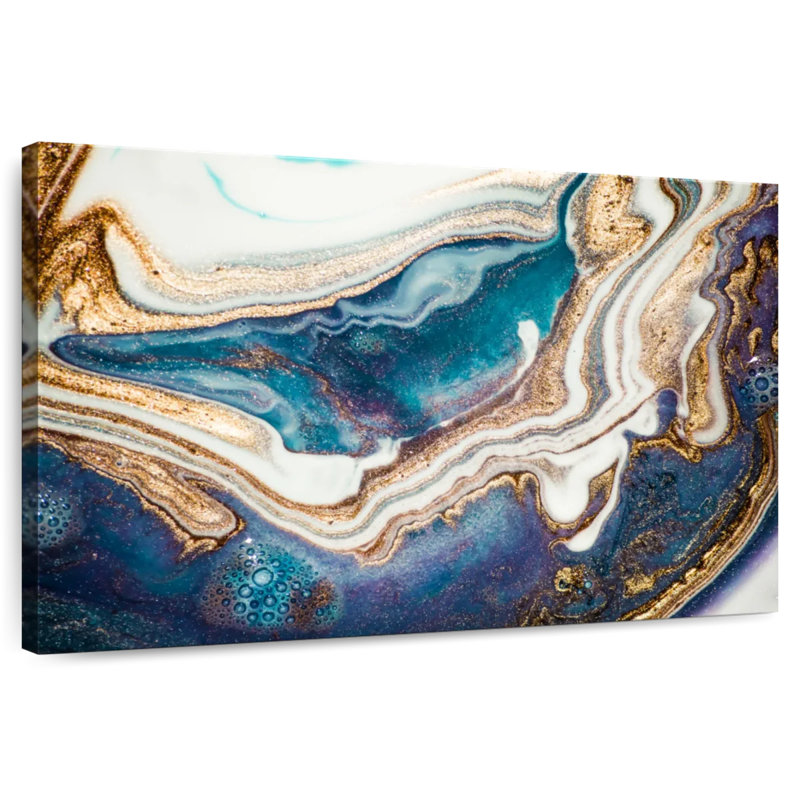 Avery Agate Ripples Abstract, 34" H x 51" W