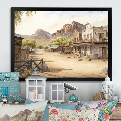 Arizona Wild West Town III - Impression sur toile