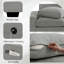 Canapé modulaire avec rangement pour sièges, canapé en chenille confortable pour le salon, le bureau, le siège profond, le chargement USB, avec housse amovible, gris clair, canapé simple-102673637