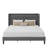 Modern Tufted Upholstered Bed In Velvet Or Linen With Charging Station & Headboard Shelf, High Clearance Under Bed Storage-290350258-290350265