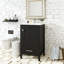 Meuble-lavabo moderne de 20 pouces avec lavabo en céramique et tiroir et porte à fermeture en douceur-318792343
