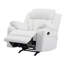 Élégant fauteuil inclinable blanc avec accoudoirs rembourrés-1900049287