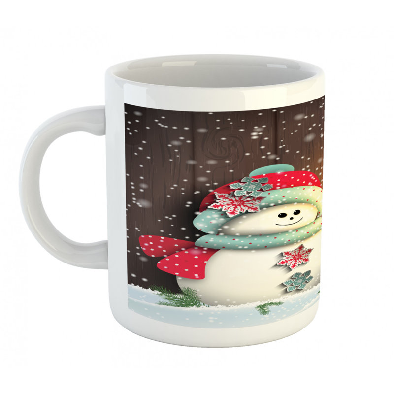 Grande tasse à café bonhomme de neige