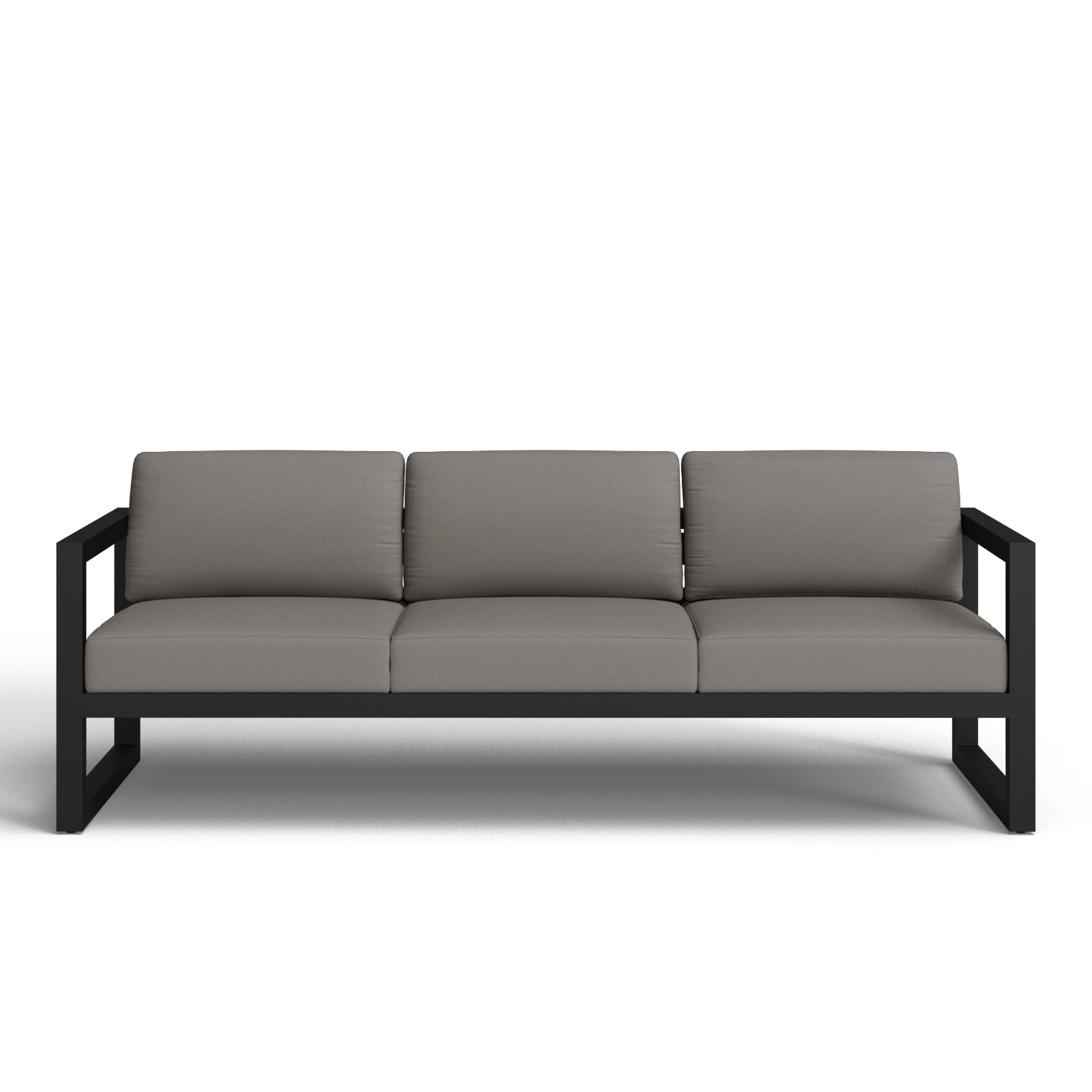 Smith 84.25'' Metal Outdoor Patio Sofa