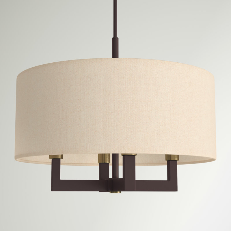 Litzy 4 - Light Dimmable Drum Chandelier