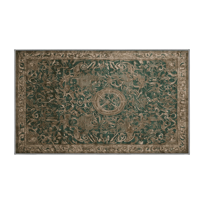 Tapis brun lavable à la machine, Rectangle 8 pi x 12 pi