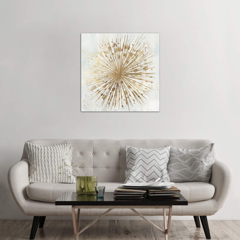 Golden Star by Tom Reeves - Wrapped Canvas Painting, 66.04 cm H x 66.04 cm W x 1.91 cm D