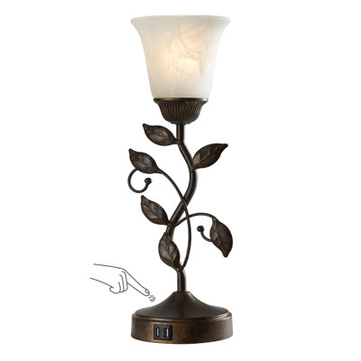 Lampe torchère USB en métal Rhines