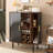 Fluted Wine Bar Cabinet with 8-Grid Wine Rack-181318006