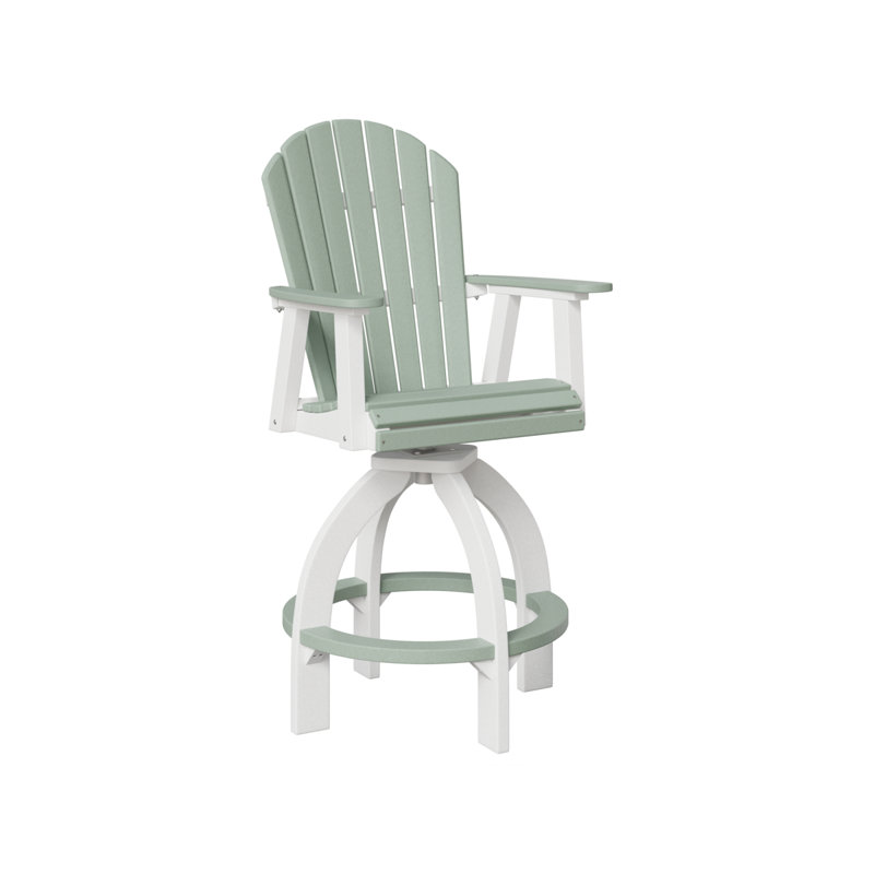 Fauteuil pivotant 30 po Comfo, Blanc / Écume de mer