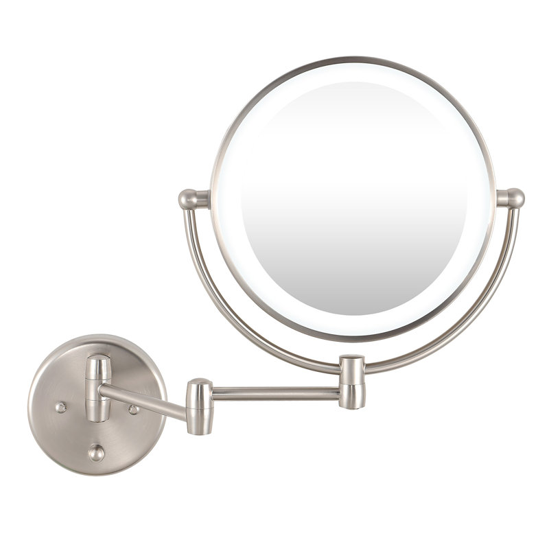 Arlisa Metal Concave Wall Mirror, Nickel