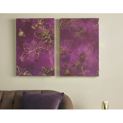 Art for the Home Mulberry Trail Set of 2 Printed Canvas