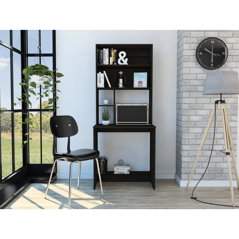 Jex Computer Desk, Black Wengue
