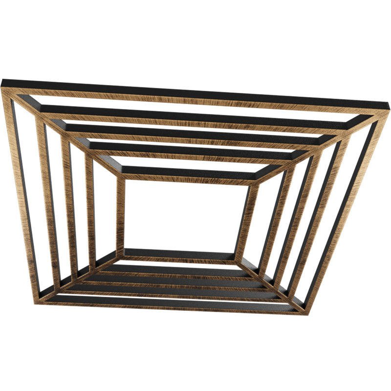 Médaillon de plafond percé en PVC de qualité architecturale Raven, H 40 po x l 40 po x P 1 po, Bronze vieilli