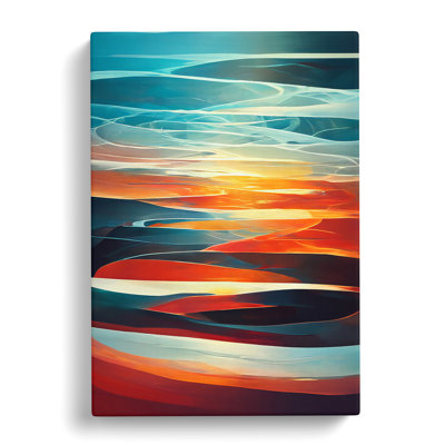 XC1022-4303X Sunset In Abstract No.5 - Wrapped Canvas Print