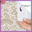 Rideaux de douche beige à motif floral très longs-1007060051