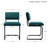 Aveon 19.6" H Mid-Century Modern Tufted Channel Velvet Dining Chairs with Steel Frame-120640914