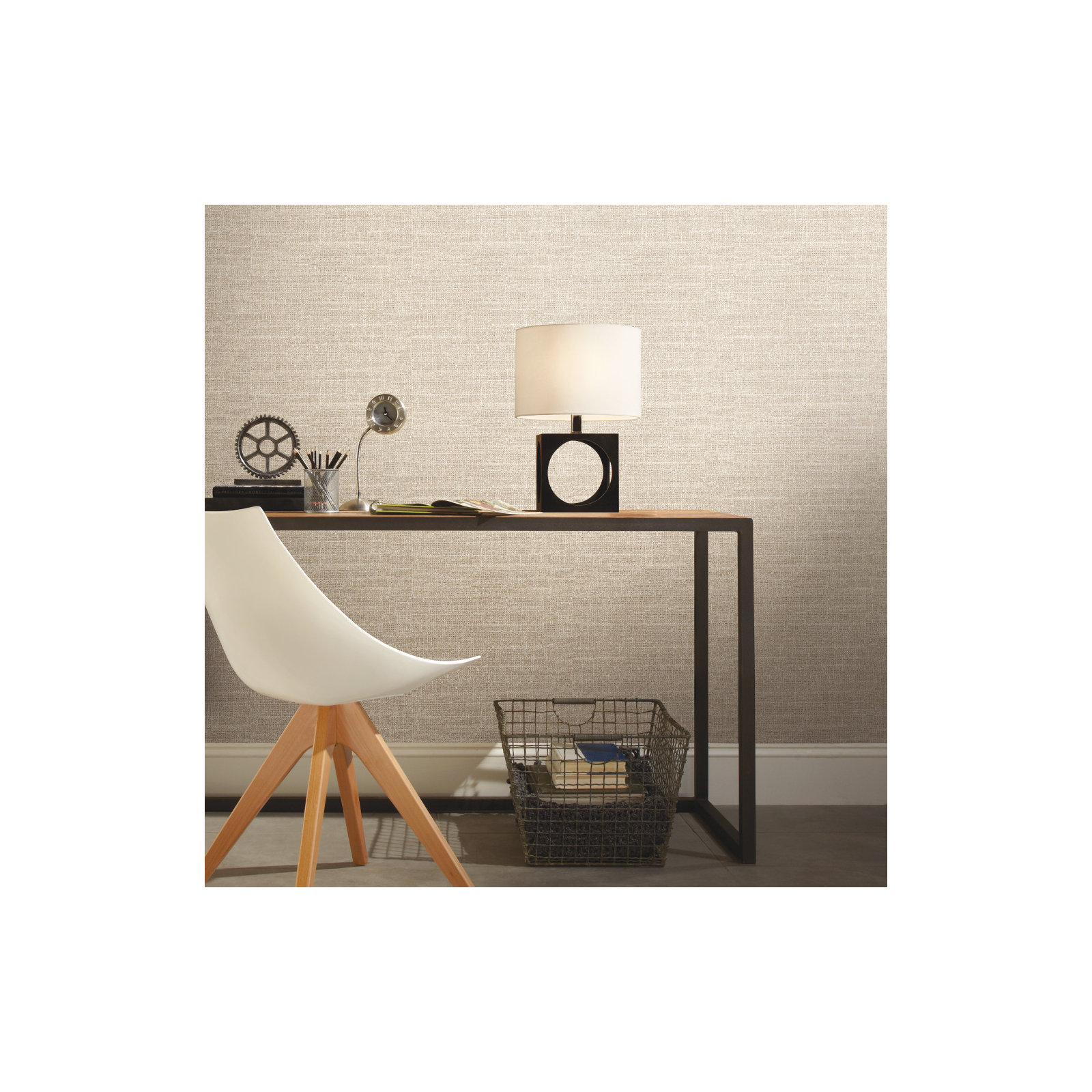 Hayley Tweed Peel & Stick Wallpaper, Brown