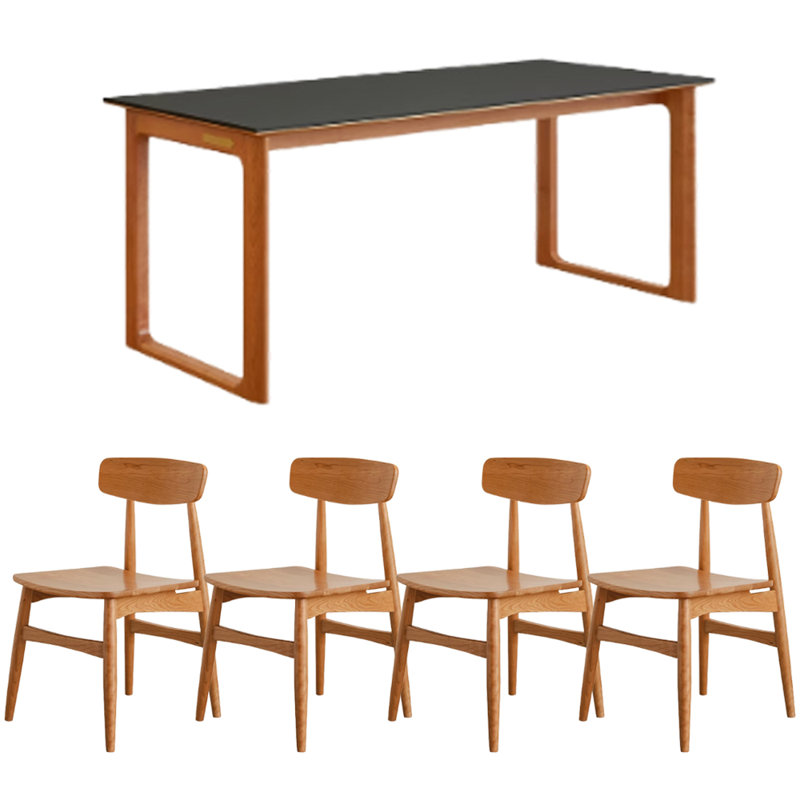 Table de salle à manger Simple, 29.52"H x 78.74"L x 31.49"W, Black
