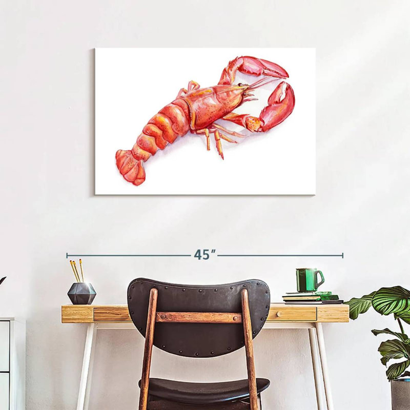 Vibrant Lobster, 24" H x 36" W