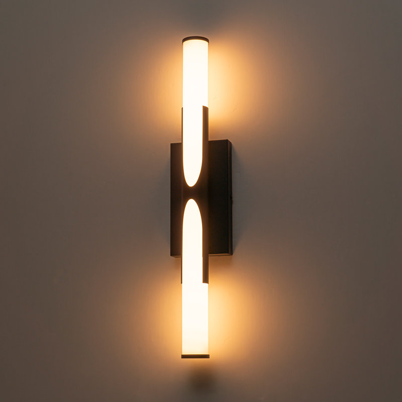 25" Dimmable LED Wall Sconce, Matte Black
