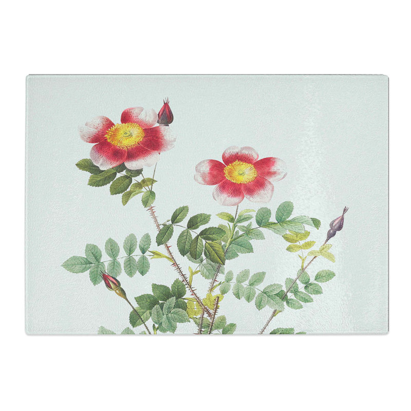 Tempered Glass a Burnet in Chopping Board, 39 cm W x 28.5 cm L