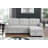 Lucca 84" Light Gray Linen Reversible Sleeper Sectional Sofa With Storage Chaise-1484953628-1484953630