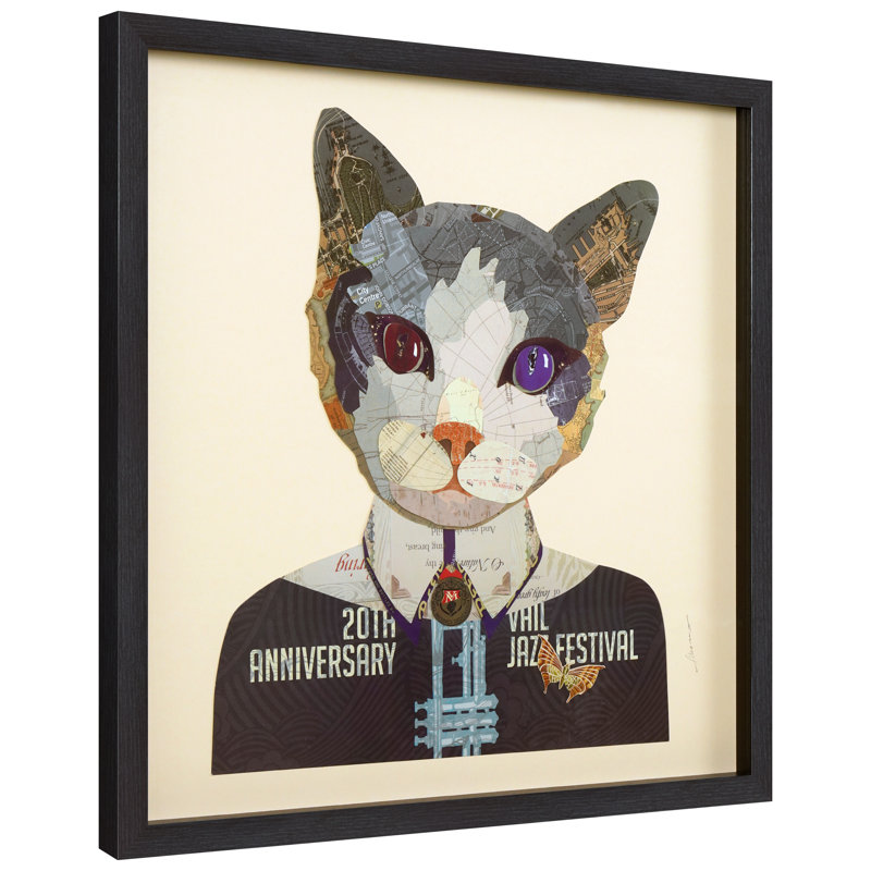 «Funky Cat 2», impression encadrée sur papier